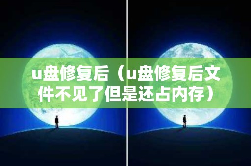 u盘修复后（u盘修复后文件不见了但是还占内存）