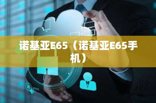 诺基亚E65（诺基亚E65手机）