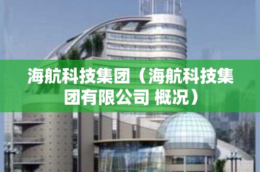 海航科技集团（海航科技集团有限公司 概况）