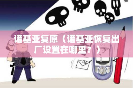 诺基亚复原（诺基亚恢复出厂设置在哪里？）