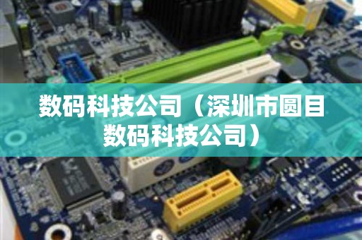 数码科技公司（深圳市圆目数码科技公司）
