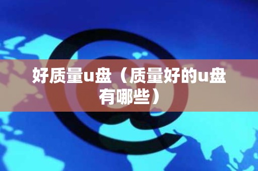 好质量u盘（质量好的u盘有哪些）