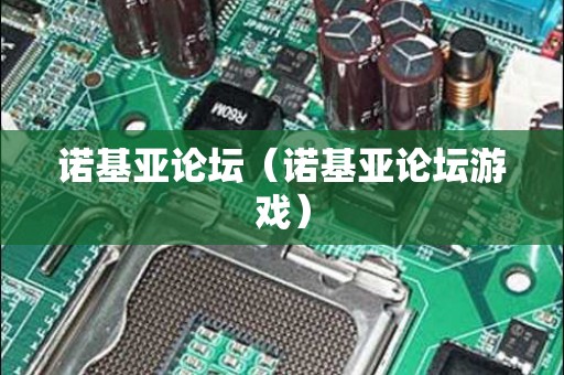 诺基亚论坛（诺基亚论坛游戏）