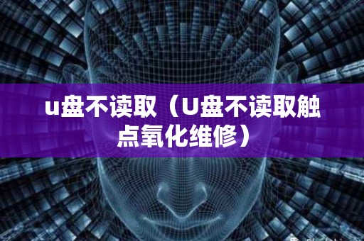 u盘不读取（U盘不读取触点氧化维修）