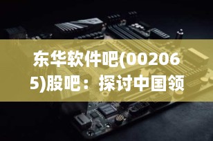 东华软件吧(002065)股吧：探讨中国领先软件企业的发展与投资机会