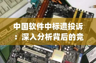 中国软件中标遭投诉：深入分析背后的竞争与合规挑战