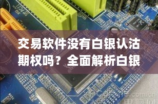 交易软件没有白银认沽期权吗？全面解析白银市场中的投资选择