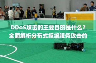 DDoS攻击的主要目的是什么？全面解析分布式拒绝服务攻击的意图