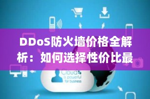 DDoS防火墙价格全解析：如何选择性价比最高的防护方案