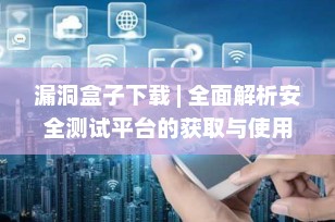 漏洞盒子下载 | 全面解析安全测试平台的获取与使用