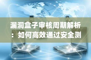 漏洞盒子审核周期解析：如何高效通过安全测试众测平台的审核