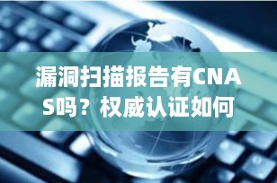 漏洞扫描报告有CNAS吗？权威认证如何影响报告效力？